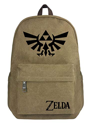 WANHONGYUE The Legend of Zelda Juego Bolso de Escuela Bolsa de Lona Mochila de Viaje Backpack Rucksack /4