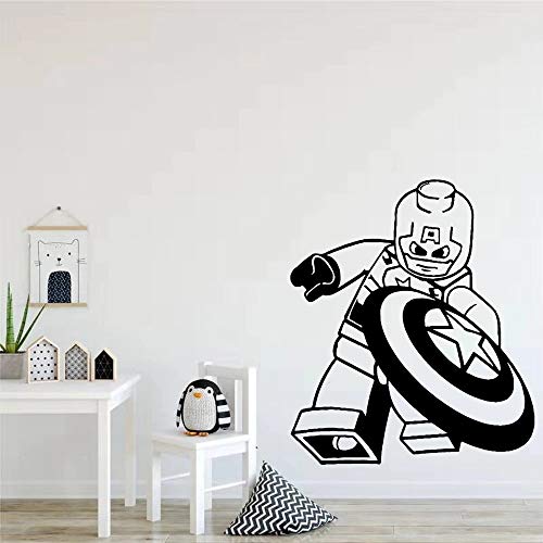 WERWN Creativo Ninjutsu superhéroe Pegatinas de Pared habitación de los niños Papel Tapiz superhéroe decoración de la Pared