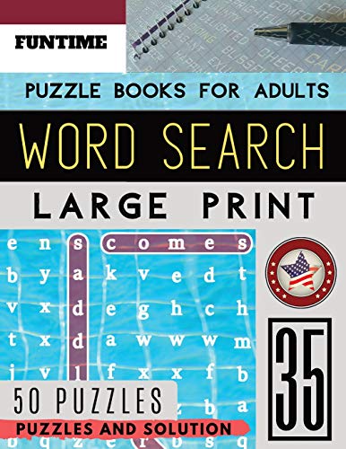 Word Search Books for Adults: FunTime Large Print Activity Book | wordsearch brain game for brain-boosting entertainment for Beginners (Wordsearch Brain Teasers Game)