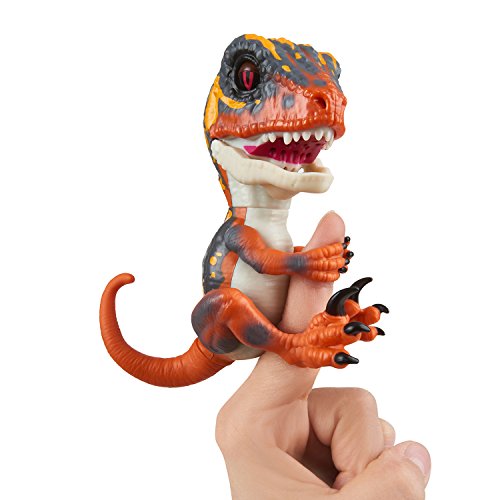 Wowwee- Blaze Fingerlings Velociraptor, Color Naranja (3781)