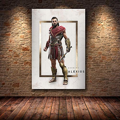 yiyiyaya Kits de Regalo de Pintura al óleo DIY sin Marco preimpresos -60cmX90cm (No_Frame) en HD de Assassin'S Creed Origins_15