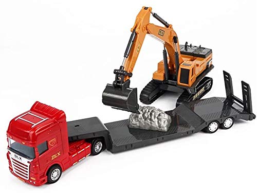 ZUKULIFE Vehículos de Construcción y Camión de Construcción con Excavadora (Camión con Excavadora)