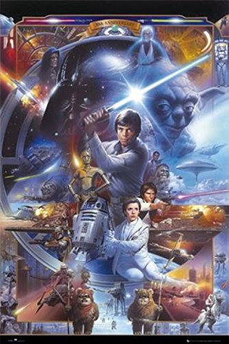 1art1 39362 Star Wars - Póster del 30.º Aniversario (91 x 61 cm)