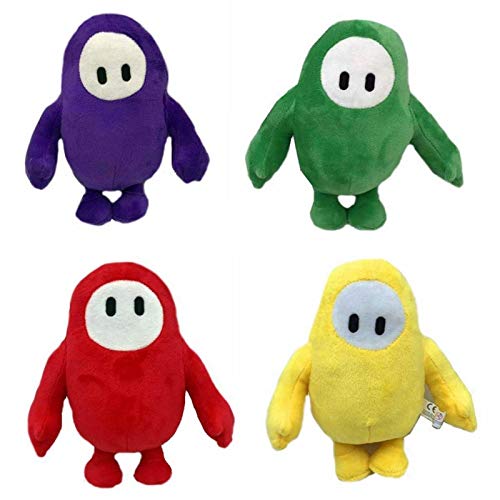 4 unids/Lote Juego Fall Guys Ultimate Knockout Juguetes de Peluche muñeca Linda Figura gordita Juguetes de Peluche Suaves Regalos niños cumpleaños