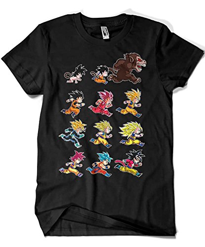 4003-Camiseta Premium, Dragon Ball-Evolutions of Goku(albertocubatas) S