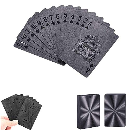 54pcs Tarjetas de Juego de póquer a Prueba de Agua - Novelty Professional Luxury Deck of Tarjetas, Moda PVC Poker Poker Classic Magic Tricks Herramienta para Fiesta y Juego