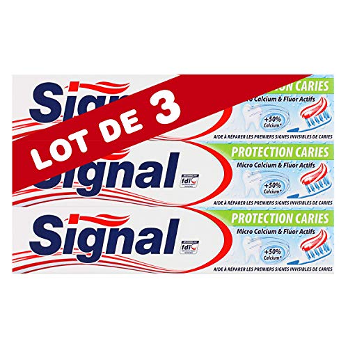 75ml pasta de dientes de protección de señal de caries - juego de 3