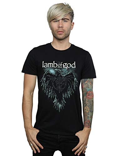 Absolute Cult Lamb of God Hombre Phoenix Skeleton Camiseta Negro Small