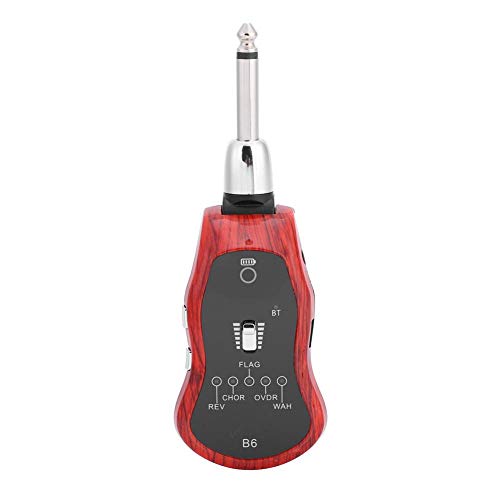 Acogedor Bluetooth Portátil Guitar Effector, 3.5mm Salida Jack 5 Modos de Sonido, USB Recargable, Batería Li-on de 800 mA, para Guitarra Eléctrica Bajo Violín
