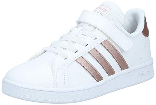 adidas Grand Court C, Zapatillas de Tenis, Multicolor (Ftwwht/Copper/Glopnk Ef0107), 35 EU