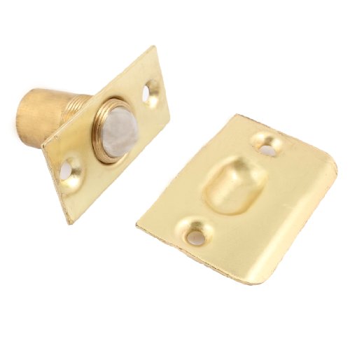 Aexit Gold Tone Hardware Closet Door Ball Catch Latch Catcher (model: Z6433IIVI-3178AE) w 4 Screws