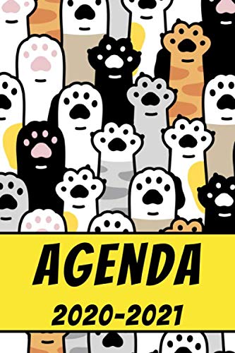 agenda escolar 2020-2021: agenda gatos 2020 2021, agenda 2020 2021 semana vista, Septiembre 2020 a Sep 2021, calendario, planificador semanal a5, Colegio, secundaria, estudiante