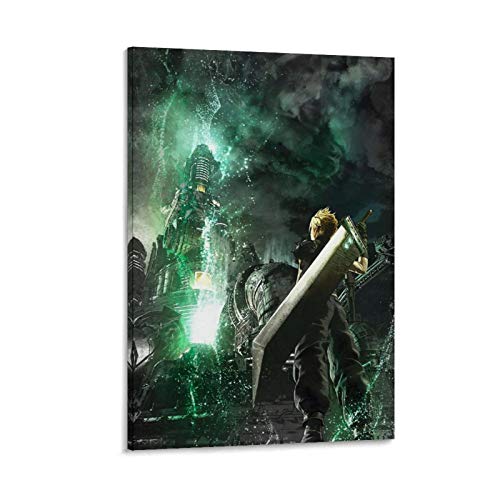 AISHNI Póster decorativo para pared, diseño de fanáticos de Final Fantasy 17, 50 x 75 cm