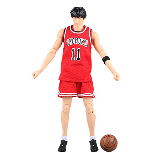 Ambattery Estatua PVC Figuras De Acción Anime Figurita Juguetes Maestro De Tiro Apasionado Jugador De Baloncesto 1/6 Articulado No. 11 Vestido Rojo Figura-No. 11 Mae