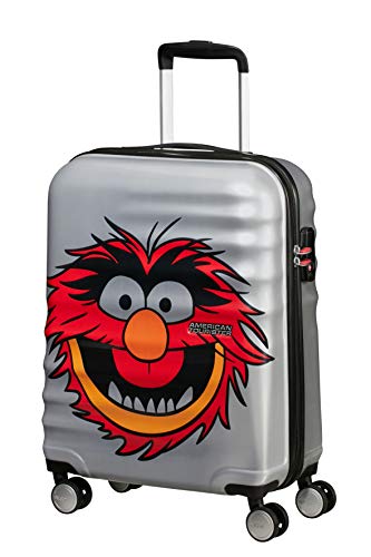 American Tourister Wavebreaker Disney - Muppets Spinner Small Equipaje de mano, 36 liters, Gris (Animal Sparkle)