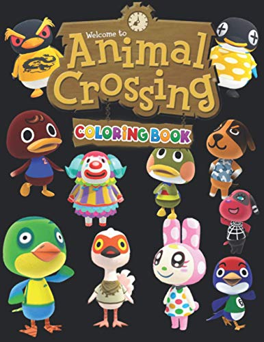 Animal Crossing Coloring Book: +50 Animal Crossing Colouring Book For kids and Adults,Perfect Gift, Designed To Relax And Calm, +50 Amazing Drawings - All Characters.