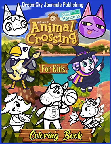 Animal Crossing New Horizons Coloring Book For Kids: A Lot Of Beautiful Illustrations Of Animal Crossing Cute Characters Where They Are Doing Funny ... Great Gifts For Kids, Animal Crossing Fan