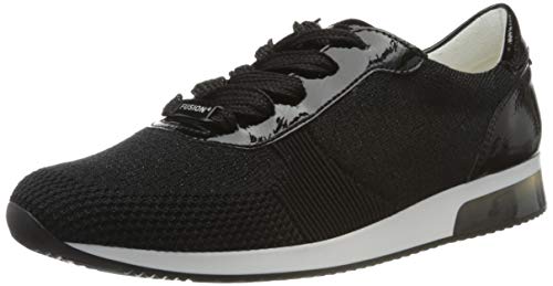 ARA LISSABON, Zapatillas Mujer, Negro Negro Negro metálico 05, 36.5 EU