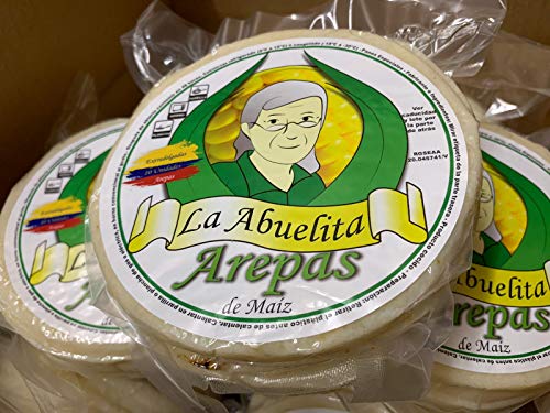 AREPA COLOMBIANA CAJA 23 AREPAS DE MAIZ BLANCA Y AMARILLA