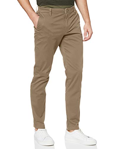 Armani Exchange Stretch Cotton Twill Pantalones, Beige (Fallen Rock 1742), 46 (Talla del Fabricante: 28) para Hombre