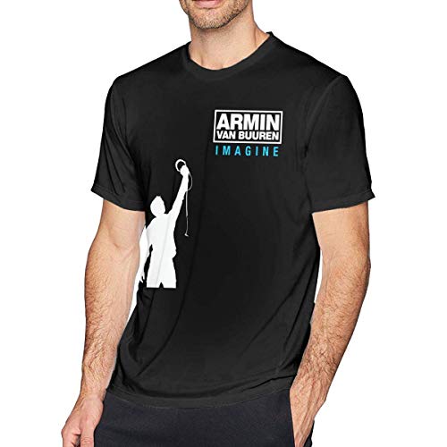 Armin Van Buuren 3D - Camiseta deportiva de manga corta para hombre, color negro