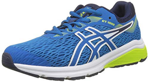 Asics Gt-1000 7 GS, Zapatillas de Running Unisex Niños, Azul (Racer Blue/Neon Lime 402), 37 EU