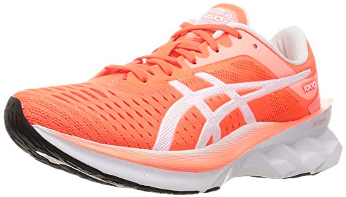 ASICS Novablast Tokyo, Zapatillas de Running Mujer, Sunrise Red White, 42.5 EU