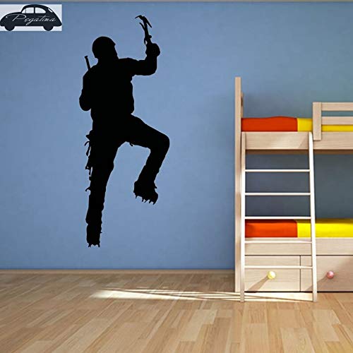 Baobaoshop Alpinismo Escalada Pegatinas de Pared Vinilo Escalada calcomanías murales Decorativos decoración del hogar Deportes Extremos Escalada Coche 58 * 147 cm Personalizado