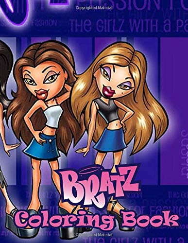 Bratz Coloring Book: 50+ coloring pages in total, on single side pages, with a variety of Bratz movie characters and scenes.