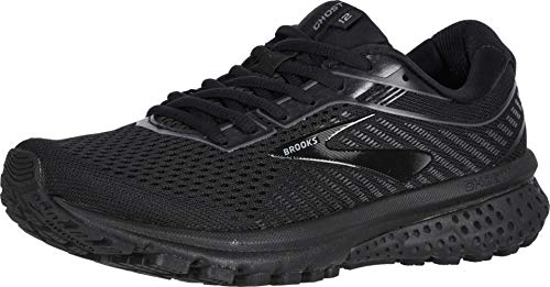 Brooks Ghost 12, Zapatillas para Correr Mujer, Black/Grey, 42.5 EU