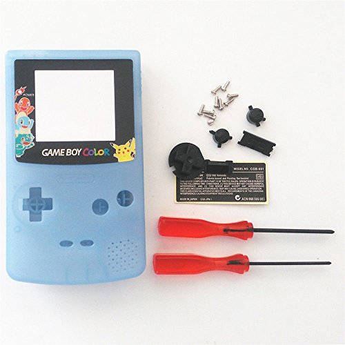 Carcasa completa de repuesto para Nintendo Gameboy Color GBC Reparación Part-Luminous Blue Edition