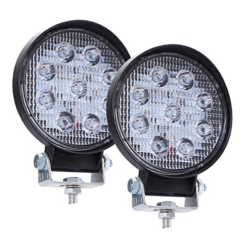 CICMOD 2 Pzs Faro LED Trabajo, 9-30V 90W 9000lm Focos LED Tractor IP67 Impermeable per Off-Road SUV UTV ATV Redondo