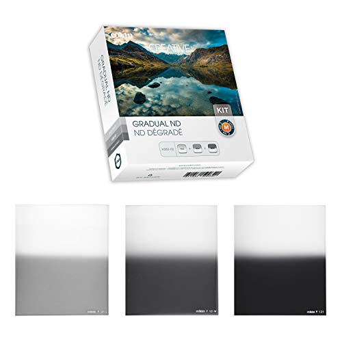 Cokin H300 – 02 – Juego de 3 filtros de Densidad Neutra con Microfibra Color Gris Neutro