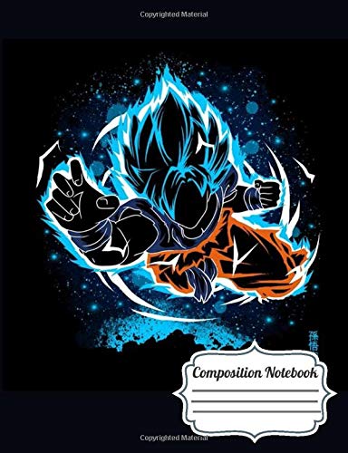 Composition Notebook: Dragon Ball Z Super Notebook/Notebook Cover Softball/College Ruled Lined Pages Book/Idea Journal Great Gift for Fans Dragonball Manga on Any Occasion/Holiday