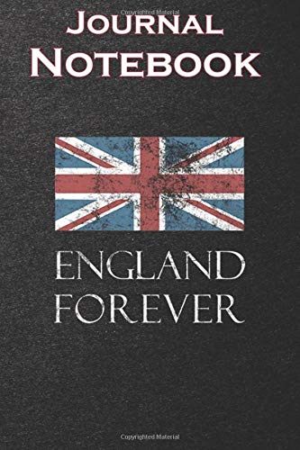 Composition Notebook, Journal Notebook: Distressed Union Jack Flag England Forever 6 in x 9 in x 100 Lined Blank Pages for Notes, To Do Lists, Notepad, Journal, awesome gift for everyone