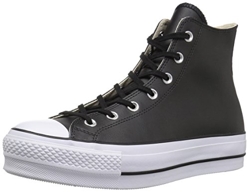 Converse Chuck Taylor CTAS Lift Clean Hi, Zapatillas Altas, Negro (Black/Black/White 001), 35 EU