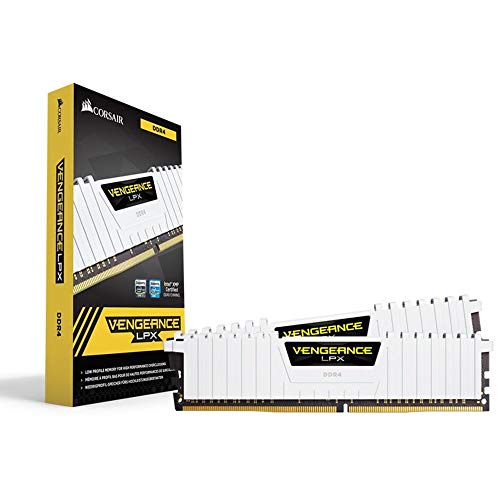 Corsair Vengeance LPX - Módulo de memoria XMP 2.0 de alto rendimiento de 16 GB (2 x 8 GB, DDR4, 3000 MHz, C15) color blanco