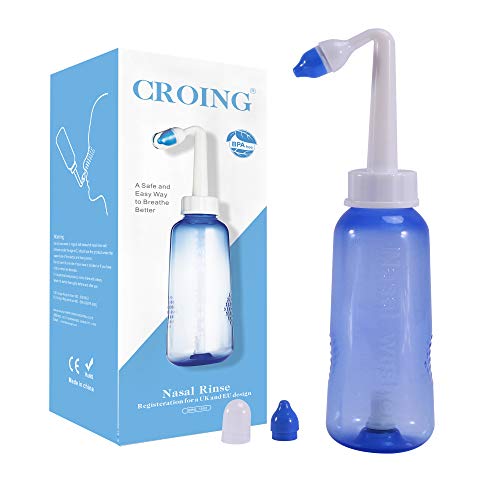 CROING (Botella de 300 ml) Neti Pot, Lavados Nasales