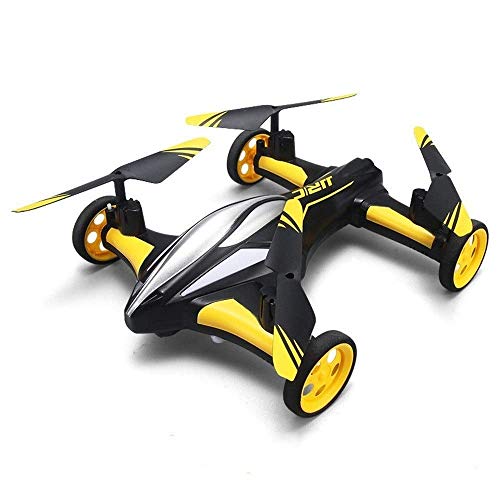 Decoración de escritorio 2 en 1 Avión de control remoto 4 Propulsers RC Coche recargable Plane de juguete eléctrico resistente Anti-Fall 2.4G Control de radio Vehículo Avión MEJOR REGALO for NIÑOS A L