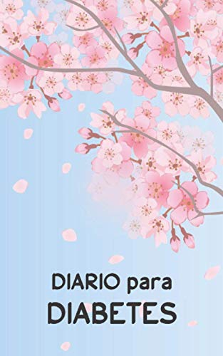 DIARO PARA DIABETES: Diario azucar en sangre - registro cuaderno para diabéticos12.7cm X 20.32cm.