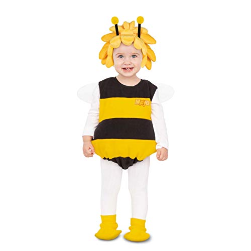 Disfraz Abeja Maya Baby Body, alas, gorro con antenas y patucos Talla 12-24 M