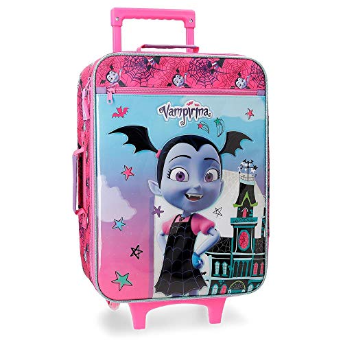 Disney Vampirina Maleta de cabina Morado 35x50x16 cms Blanda Poliéster 25L 1,8Kgs 2 Ruedas Equipaje de Mano