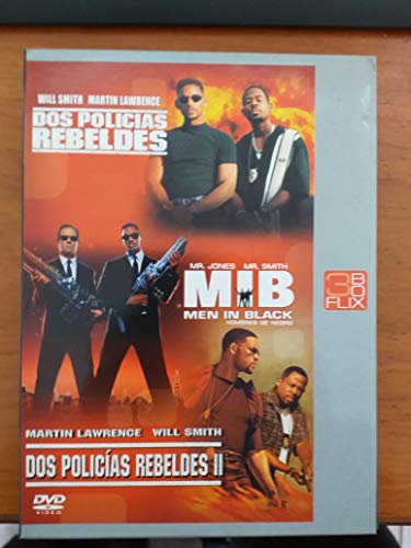 DOS POLICIAS REBELDES 1 Y 2 + MIB MEN IN BLACK -3 PELICULAS 3 DVD