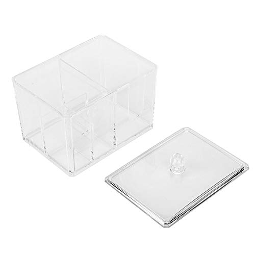 【Especial de Año Nuevo 2021】Taidda- Caja de Almacenamiento Transparente de Material plástico PS, Caja de Almacenamiento de Superficie Lisa con diseño de Rejilla Doble, Seguridad para Usar Amantes del