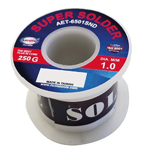 ESTAÑO PROFESIONAL [250GR] 1 MM para SOLDAR ELECTRONICA 60/40 sin plomo hilo estañador - LICOTA