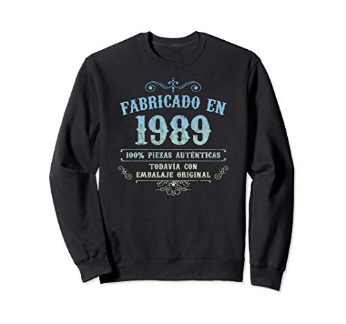 Fabricado En 1989 Vintage Original 32 Cumpleaños Sudadera