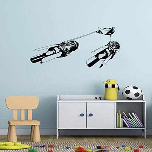 fancjj Etiqueta de la Pared Habitación de los niños Anakin Skywalker Podracer Mural Anime para la decoración Interior niños inspiración Vinilo calcomanía 42x90cm