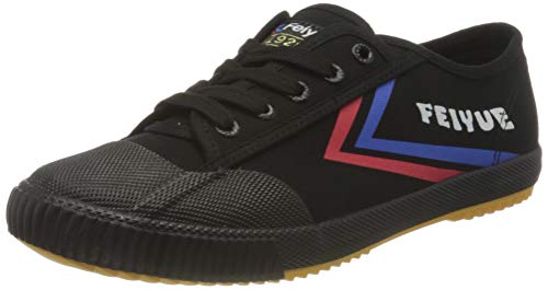 Feiyue FE LO 1920 Canvas, Zapatillas Unisex Adulto, Negro, Azul y Rojo, 43 EU