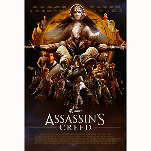 FENGZI Assassin'S Creed All Protagonist Jigsaw Puzzles 300/500/1000/1500 Pieza Adulta Adolescentes Descompresión 3D Rompecabezas Juegos (Size : 500Pieces)