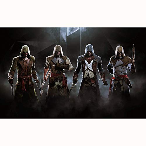 FENGZI Assassin'S Creed Formato de Gran Formato Jigsaw Puzzles 300/500/1000/1500 Pieza para Adultos Dificultad Dificultad Repugio Puzzle (Size : 1000Pieces)